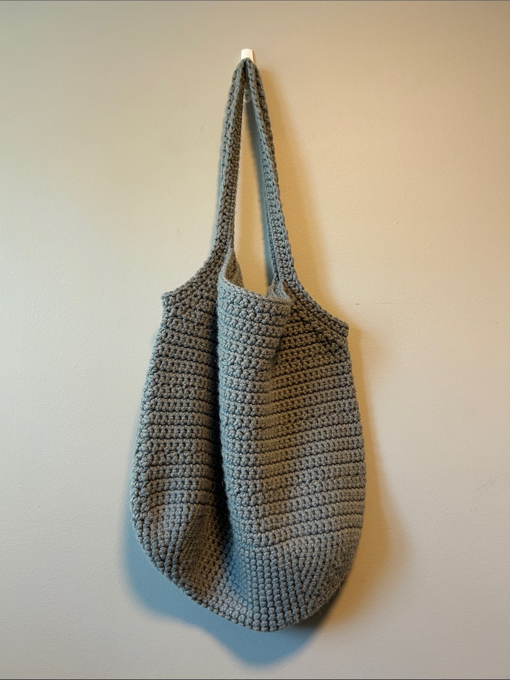 Handmade Knitted Crochet Boho Shoulder Tote  Bag